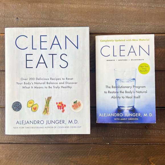 Other - Clean & Clean Eats Alejandro Junger MD Book Set Detox Diet Book Cookbook